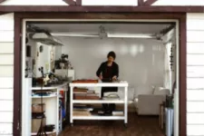 Garage converted in a workshop